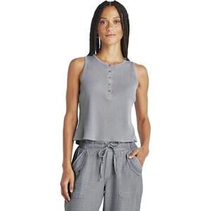 Splendid Women's Bethany Henley Tank Gray Size‎ XL NWT